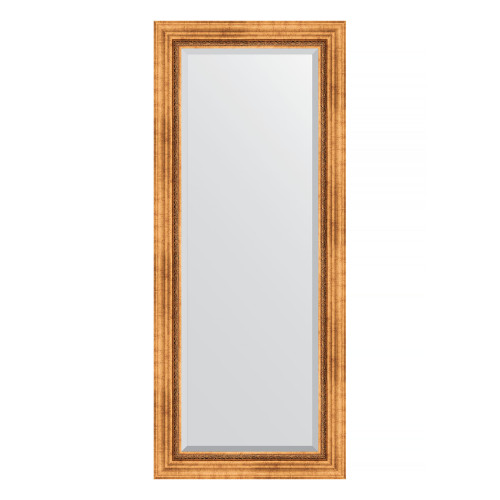 Зеркало настенное с фацетом EVOFORM в багетной раме римское золото, 61х146 см, BY 3542