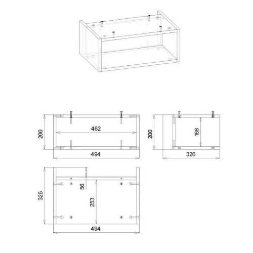 Ниша для тумбы Бриклаер Кристалл 50 4627125414817 Муссон