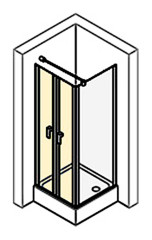 Дверь для душевого уголка Huppe Design Pure 90 510641.092.321
