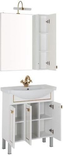 Мебель для ванной Aquanet Честер 75 белый/золото