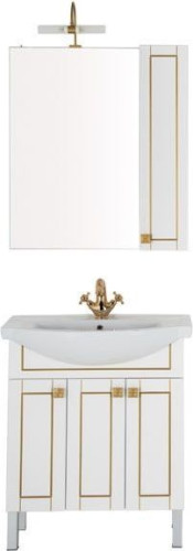 Мебель для ванной Aquanet Честер 75 белый/золото