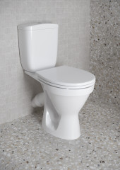 Унитаз - компакт Vitra Norm Blanc Duroplast 345х650х810, напольный, быстросьемное сиденье дюропласт с микролифтом, белый (9837B099-7202)