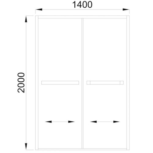 Душевая дверь Royal Bath RB-F-2011-1400 140