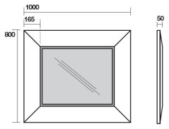 Зеркало Kerasan Bentley Specchio 100x80