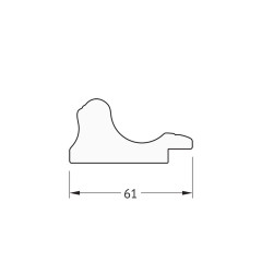 Зеркало настенное Polygon EVOFORM в багетной раме золотой акведук, 50х70 см, BY 7057