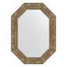 Зеркало настенное Polygon EVOFORM в багетной раме виньетка античная латунь, 55х75 см, BY 7157