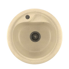 Мойка из искусственного мрамора MIXLINE ML-GM10 44x44 (525066)