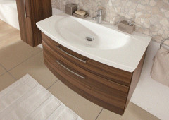 Puris Vuelta, тумба под раковину 900 мм, цвет белый высокоглянцевый