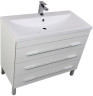 Тумба под раковину Aquanet Верона 100 белый (напольная 3 ящика)