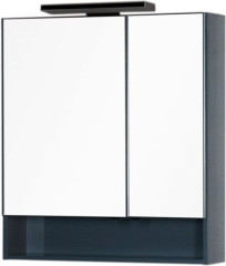 Зеркало-шкаф Aquanet Виго 80 сине-серый