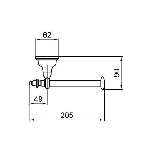 Держатель для туалетной бумаги Webert Armony AM500801065, бронза