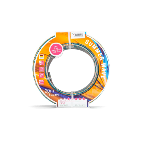 Шланг REHAU COOL TOUCH Summer Wave, без арматуры из вспененного ПВХ 13 мм 1/2", 20м