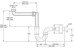 Сифон для раковины BONOMINI (0220SP20K7WZ)