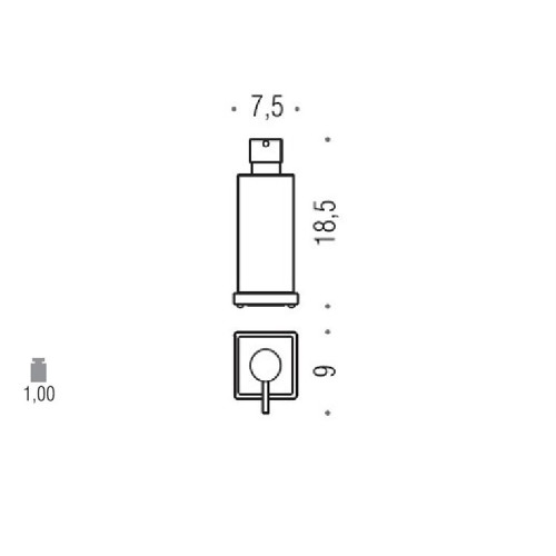 Дозатор для жидкого мыла Colombo Design Look B9317.RRO