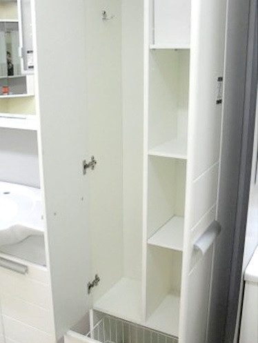 Пенал напольный AQUATON Альтаир с бельевой корзиной, белый (1A041803AR010)