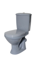 Унитаз-компакт Суперкомпакт серый А Стандарт, сиденье полипропилен (44970130422)