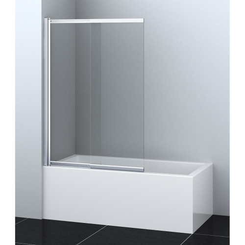 Шторка для ванны раздвижная Azario Boston 140х80 цвет профиля хром (AZ-143)