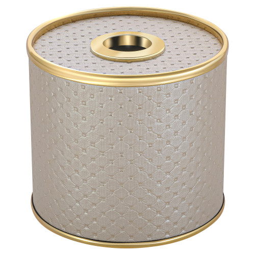 Салфетница Geralis S-PLG PUNTO бежевая, кант золото