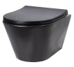 Унитаз подвесной безободковый Creto Logan L3 черный матовый 1003-002-L3BlMat
