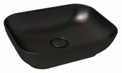 Раковина Bien MOTTO на столешницу цвет черный матовый (в комплекте с керамической накладкой) 495х380х140