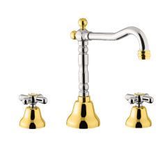 Смеситель для раковины Fiore MARGOT 26CO0637, хром/золото