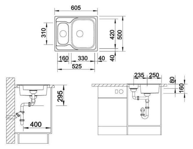 Кухонная мойка Blanco Tipo 6 Basic