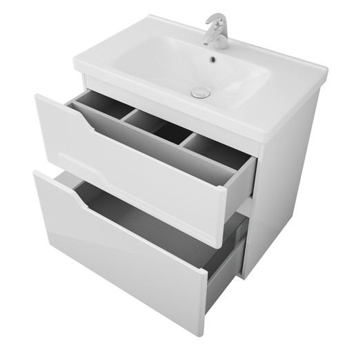 Тумба OWL 1975 Hella stor 80, белый лак