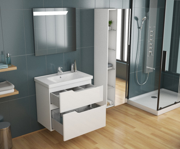 Тумба OWL 1975 Hella stor 80, белый лак