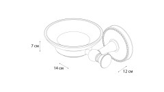 Мыльница Fixsen Adele, Хром (FX-55008)