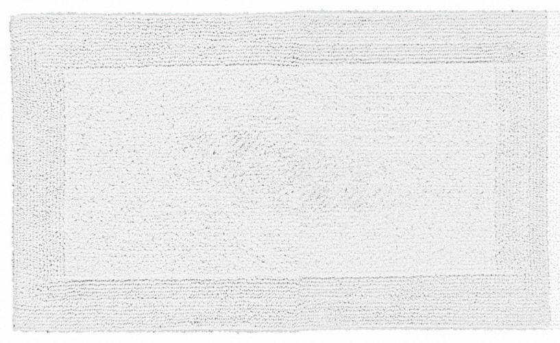 Batex Duo Flor, двухсторонний квадратный коврик из 100% хлопка, размер 55x65 см, цвет белый