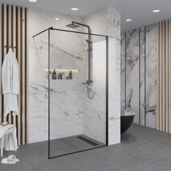 Душевая перегородка Niagara NG-687-90 BLACK (90x195)