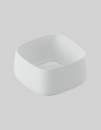 Раковина Artceram Cognac Quadro 430*430*225 отверстия для смесителя-отсутствуют белый глянцевый