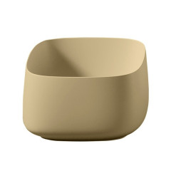 Раковина Artceram Cognac Quadro 430*430*225 отверстия для смесителя-отсутствуют zync yellow