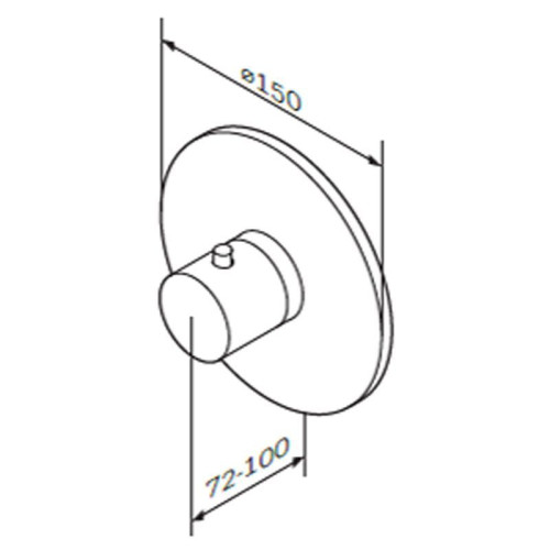 Смеситель для душа AM PM Like F8075500 с термостатом
