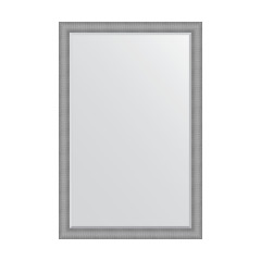 Зеркало настенное с фацетом EVOFORM в багетной раме серебряная кольчуга, 117х177 см, BY 3943