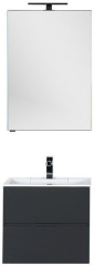 Мебель для ванной Aquanet Алвита 60 серый антрацит