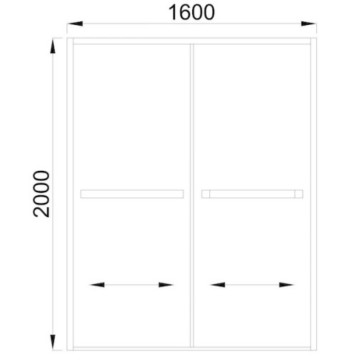 Душевая дверь Royal Bath RB-F-2011-1600 160