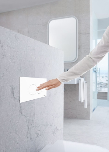 Кнопка смыва IDROSPANIA BELEN 24.6хх15.8 для инсталляции, пластик, цвет Белый матовый (30366)