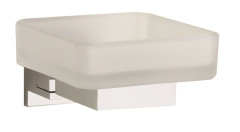 Sanibano Cosmo, настенная стеклянная мыльница, цвет хром