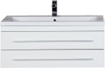 Тумба под раковину Aquanet Верона 100 белый (подвесная 2 ящика)