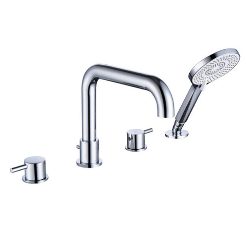 DON смеситель для ванны и душа на борт ванны (4 отв.), с душ.комплектом (хром) Caprigo 53-410-CRM