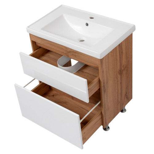 Комплект Тумба Виттория 80 с умывальником "Кантэ 80"