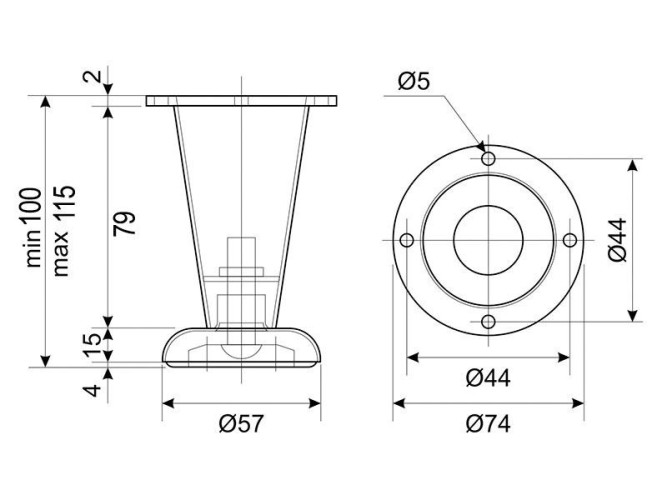Комплект Тумба Виттория 80 с умывальником "Кантэ 80"