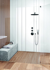 Кронштейн для верхнего душа KLUDI A-QA 400 мм, черный матовый (6651439-00)