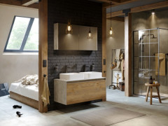 Зеркальный шкаф 100 см Aqwella MOB0410+MOB0717BS