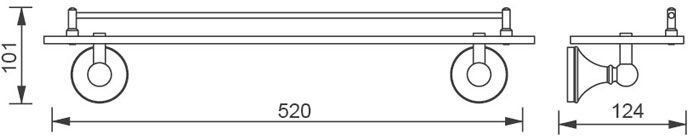 Полочка Aquanet 5587 (52 см)