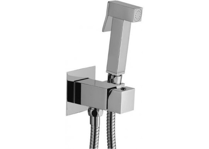 Смеситель с гигиеническим душем Paffoni Tweet Square хром (ZDUP112CR)
