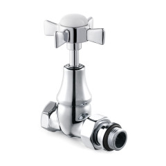 Клапан SR Rubinetterie прямой для радиатора, серия &quot;Victoria&quot;, 1/2, цвет хром