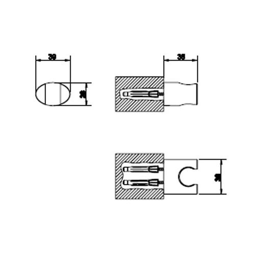Держатель для душа Gessi Ovale 23157.031