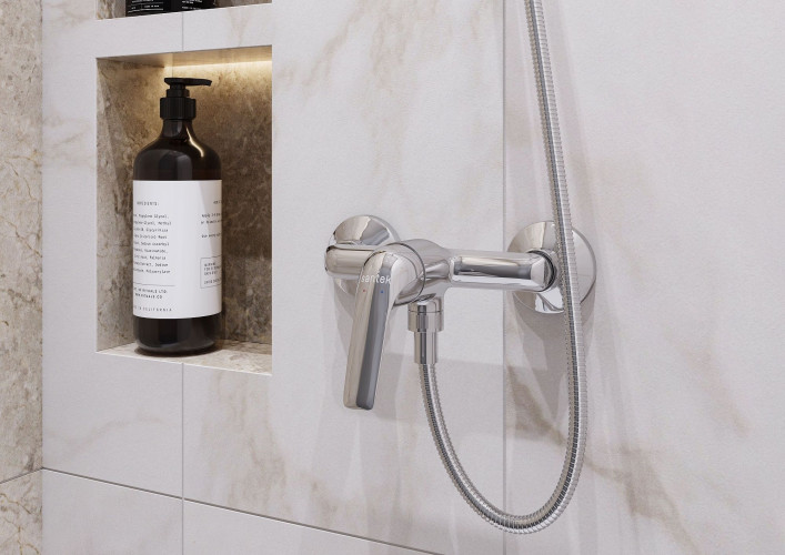 Смеситель Santek Нико для душа, с акссессуарами, хром (WH5A20005C001)